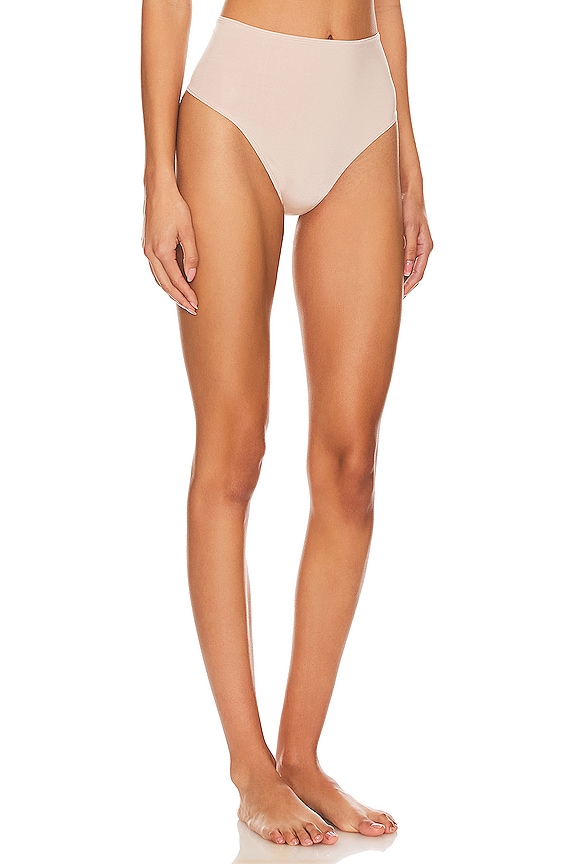 view 2 of 4 STRING TAILLE HAUTE LIQUID in Mocha