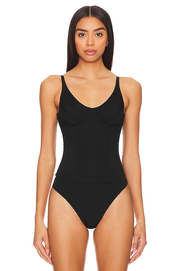 view 2 of 5 BUSTIER DEL TANQUE LIQUID in Black