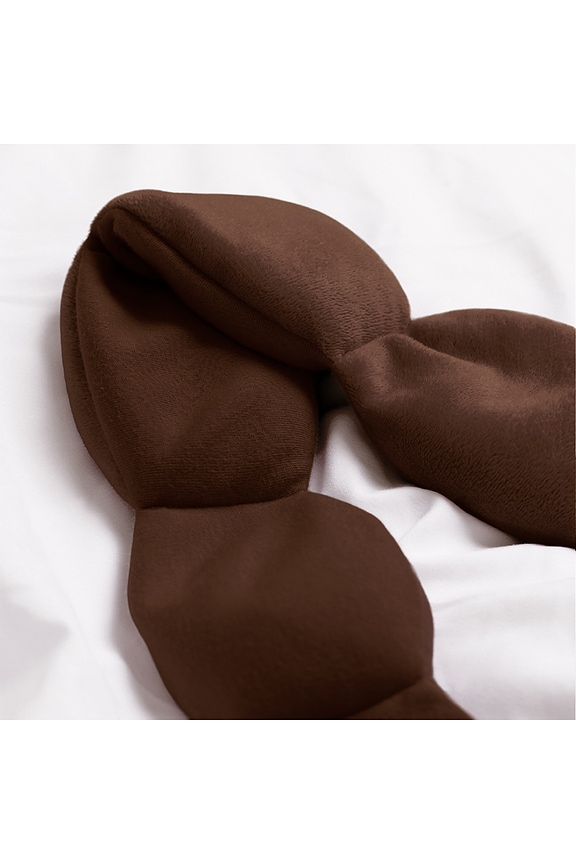 view 2 of 7 WEIGHTED EYE MASK THE WEIGHTED BLANKET FOR YOUR EYES in Espresso
