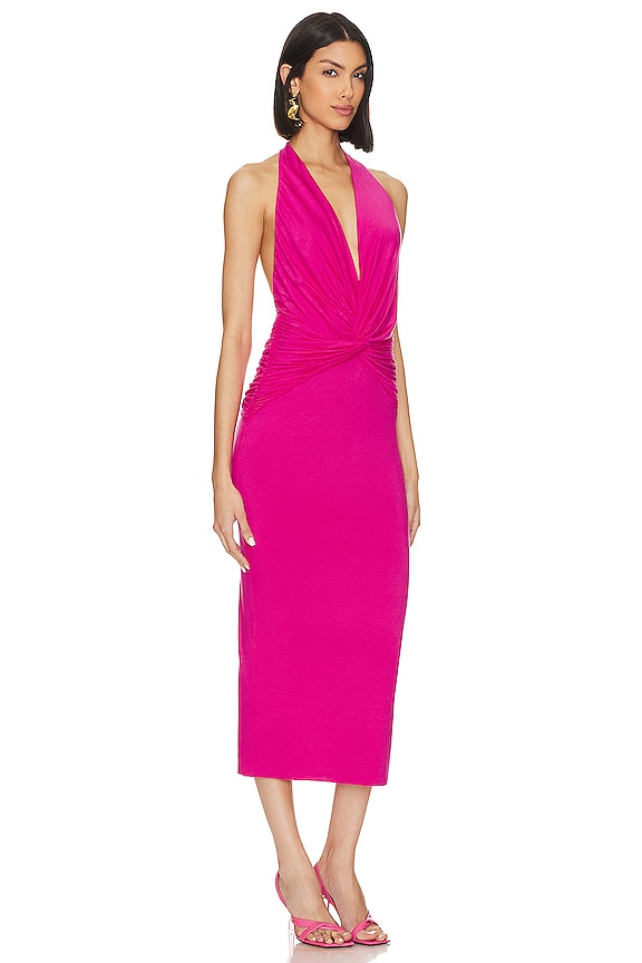 view 2 of 3 Arabella Dress in Neon Pink