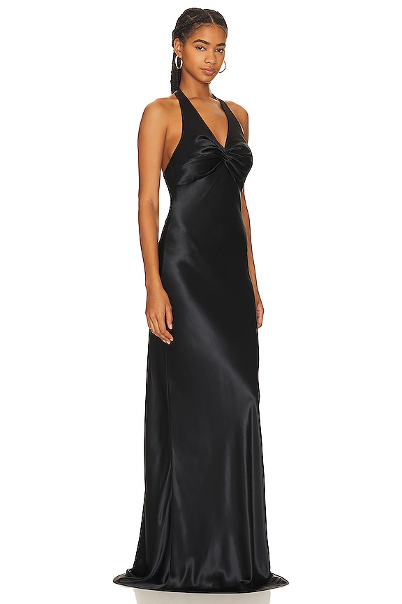 view 2 of 3 VESTIDO LARGO TASHA in Black