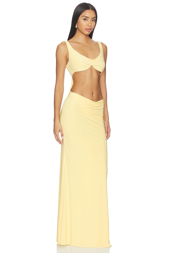 view 2 of 3 Inez Gown in Lemon