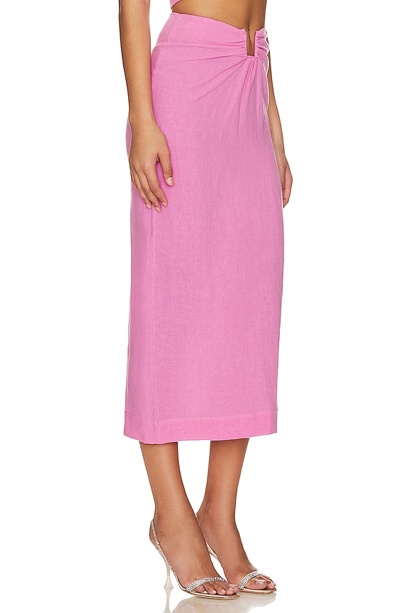 view 2 of 4 JUPE MIDI LILO in Candy Pink