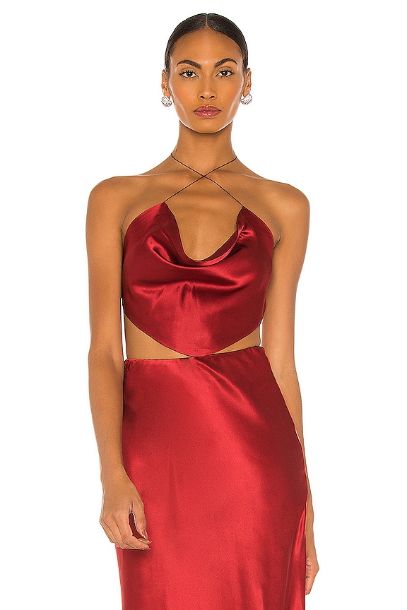 view 1 of 4 Virgo Crop Top in Rust