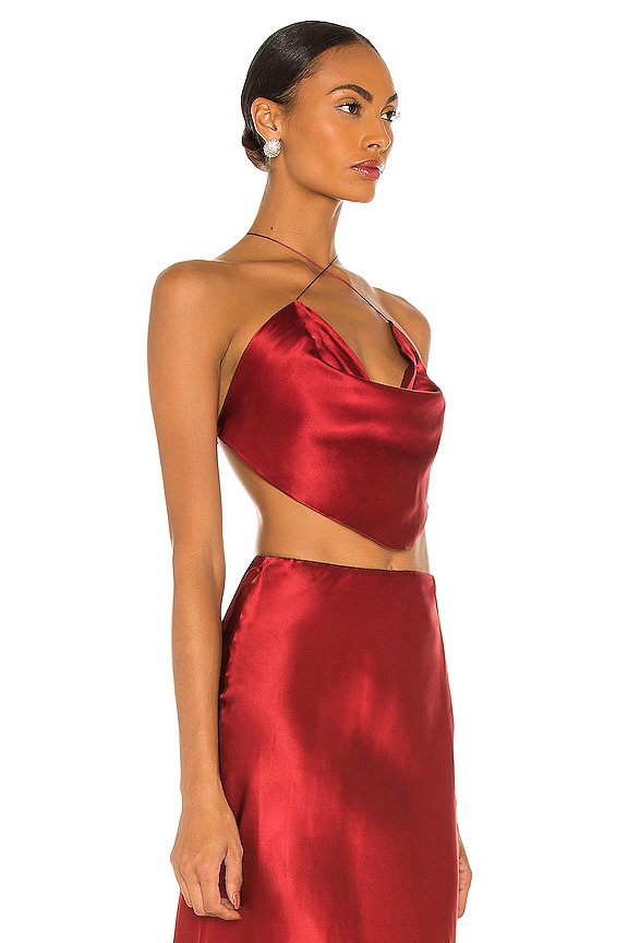 view 2 of 4 Virgo Crop Top in Rust