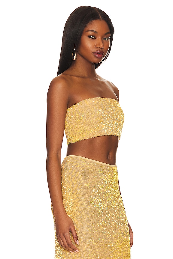 view 2 of 5 Desiree Crop Top in Yellow