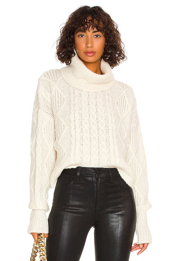 NSF Rosae Turtleneck Pullover in Ivory | REVOLVE