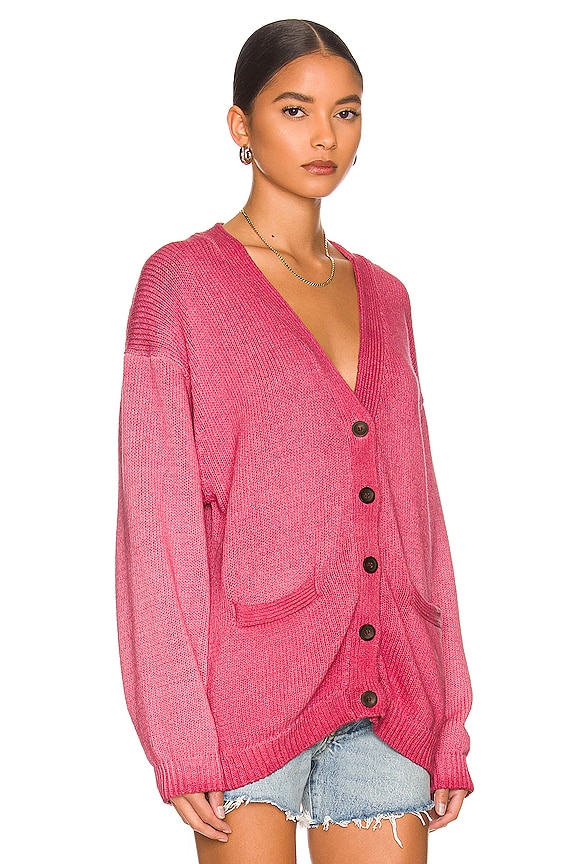 view 2 of 4 Rogers Cardigan in Ruby Oil Pastel