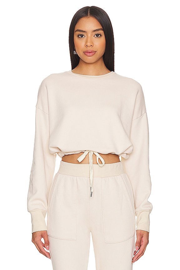 view 2 of 5 Zuma Drawstring Waist Crew in Naturale