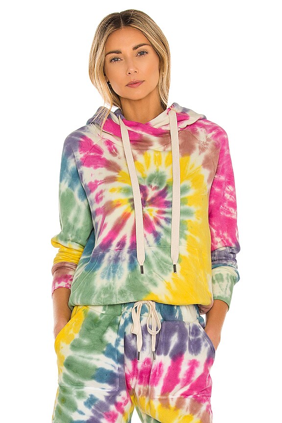 view 1 of 4 Lisse Raglan Pullover Hoody in Skittles Dye