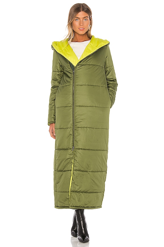 view 2 of 4 Francine Full Length Puffer Jacket in Olive