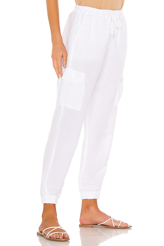 view 2 of 4 Ivet Cargo Jogger in White