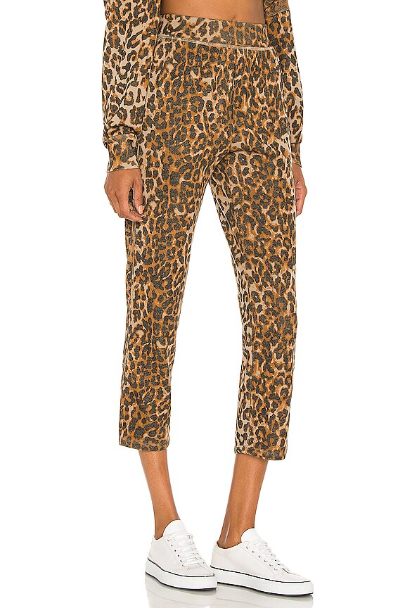 view 2 of 4 Clarence Relaxed Track Pant in Taupe Leopard