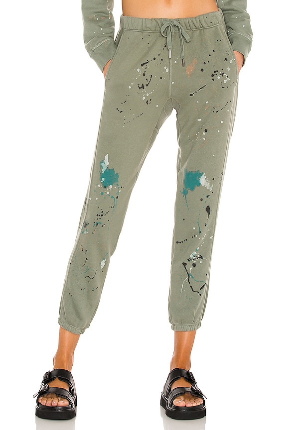 view 1 of 4 Danica Rib Panel Sweatpant in Pollock Wash