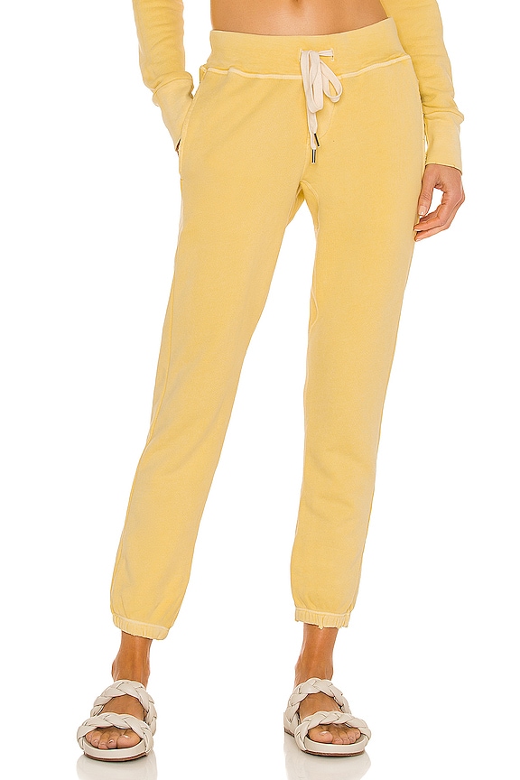 NSF Sayde Slouchy Slim Sweatpant in Pigment Goldfinch | REVOLVE