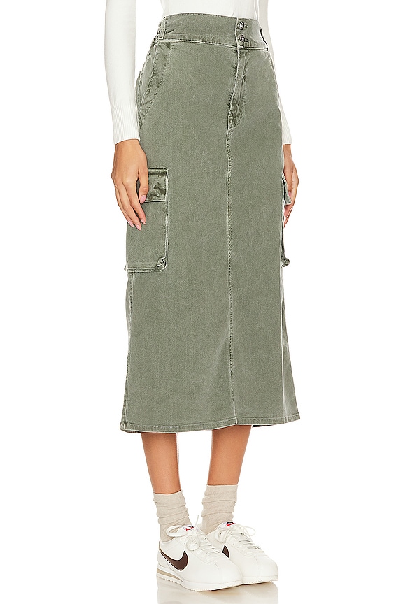 view 2 of 4 FALDA ESTILO CARGA IVY in Pigment Dark Sage