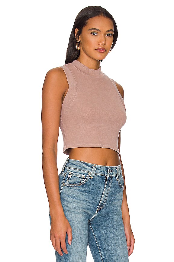 view 2 of 4 Delphine Rib Tank in Pigment Farro