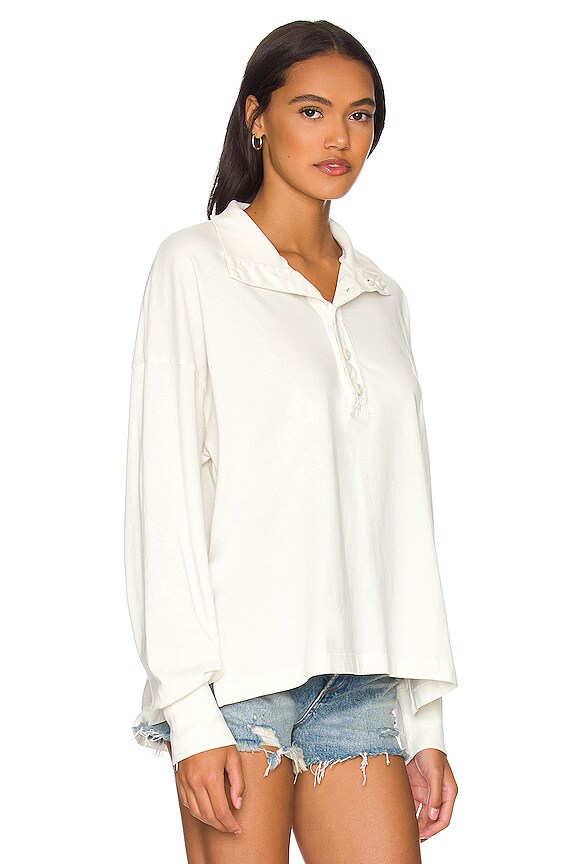 view 2 of 4 ПОЛО FLORA FUNNEL NECK in Soft White