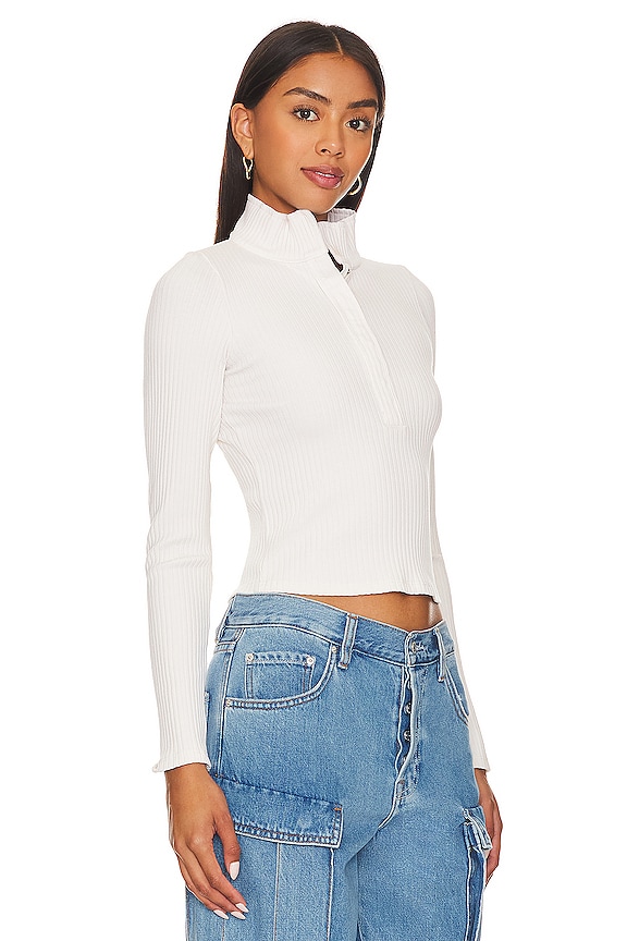 view 2 of 4 Ali Rib Snap Polo in French Vanilla