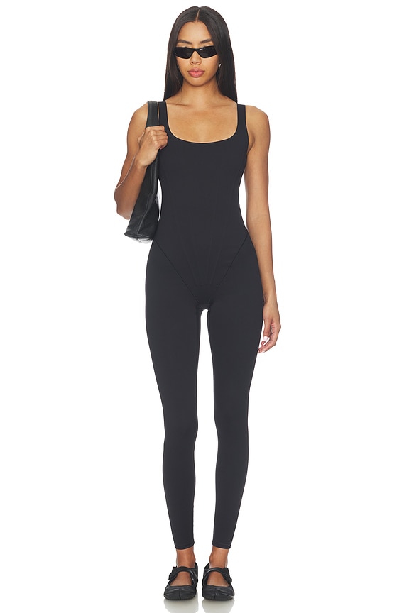 view 2 of 5 BAÑADOR MATTE CORSET in Obsidian