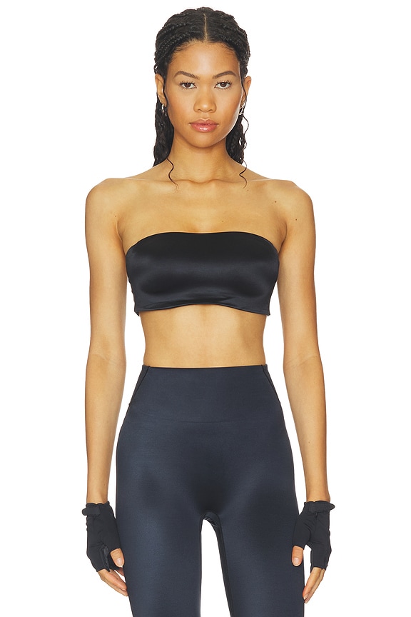 view 2 of 5 SUJETADOR SHINE BANDEAU in Obsidian