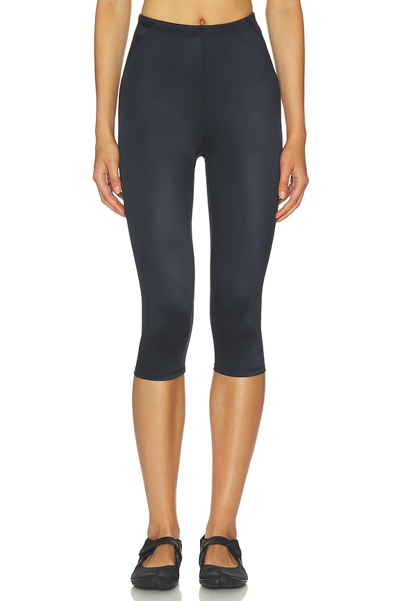 view 1 of 6 LEGGINGS RECORTADOS SHINE DRAWCORD in Obsidian
