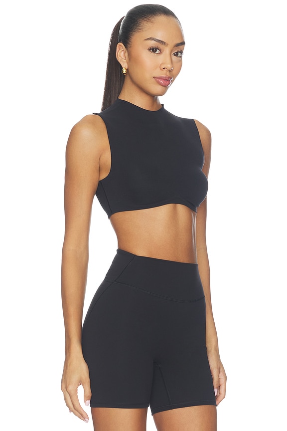 view 2 of 4 Mock Neck Bra in Obsidian