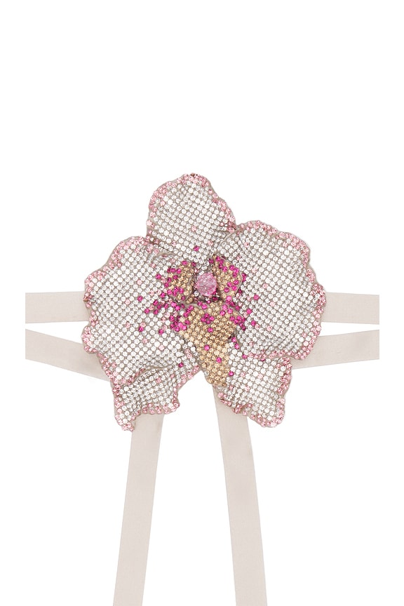 view 2 of 3 Orchid Crystal Choker in Multi