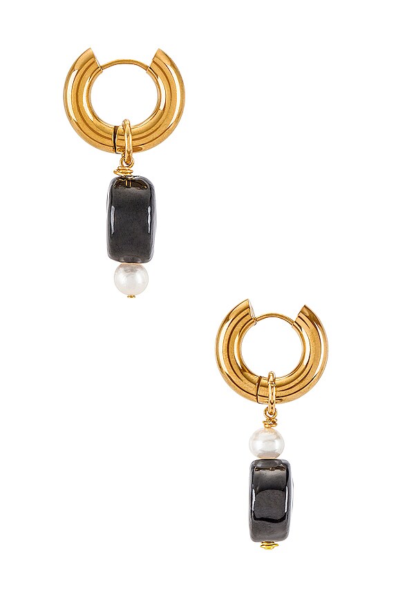 view 2 of 2 СЕРЬГИ-КОЛЬЦА YIN TO MY YANG in Gold