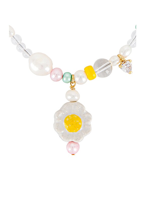 view 2 of 2 Oopsy Daisy Pearly Necklace in Gold