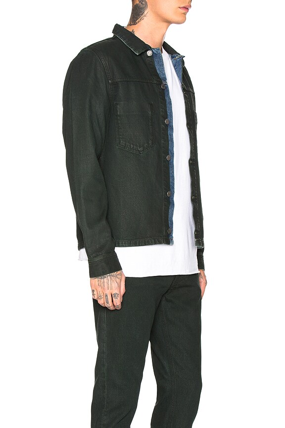 view 2 of 4 GREEN RONNY デニムジャケット in Army Coated Indigo