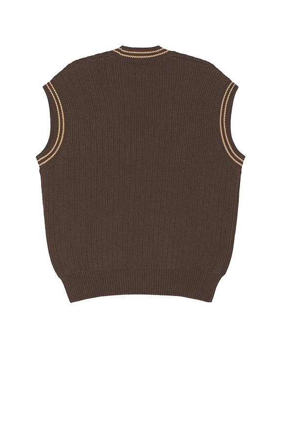 view 2 of 3 GILET in Brown Melange