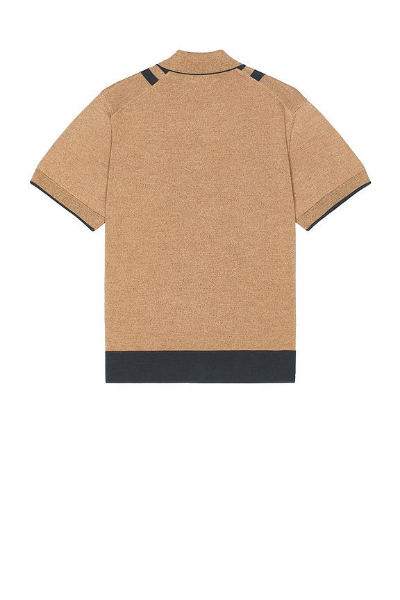 view 2 of 3 Fabbe Knit Polo Shirt in Beige