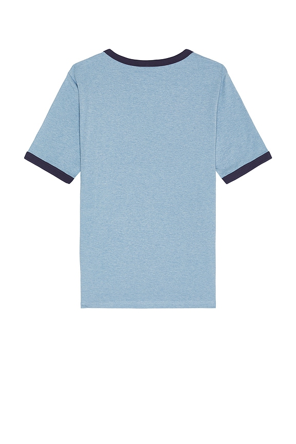 view 2 of 3 Rick 6-66 Ringer T-Shirt in Blue Melange