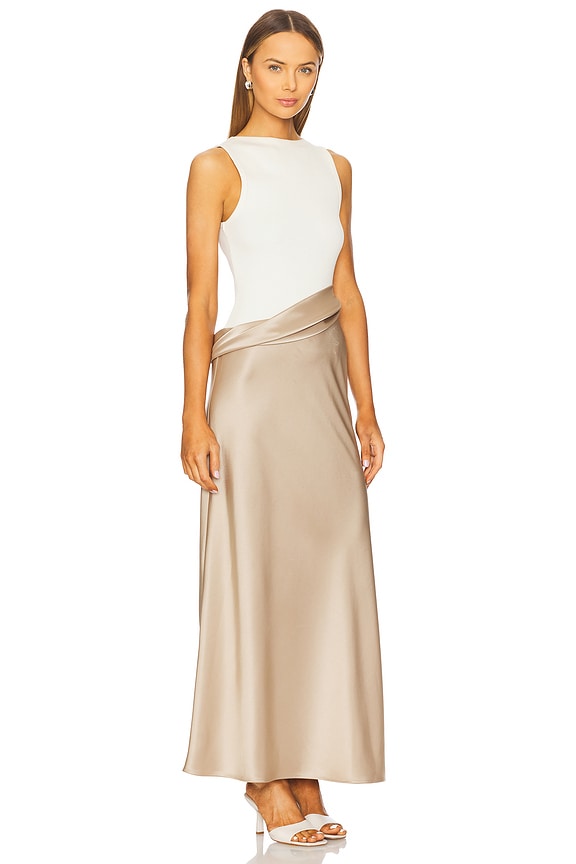 view 2 of 4 Cobee Dress in Dune & Cream