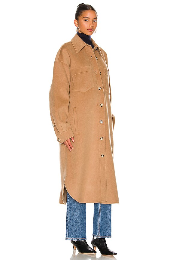 view 2 of 3 VESTE CHEMISE CRUZA in Camel