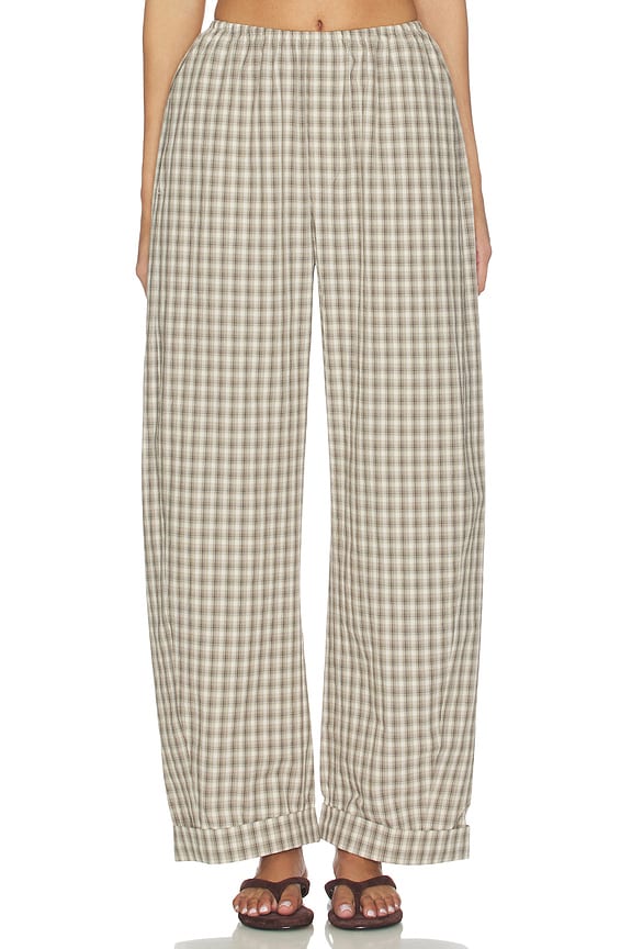 view 1 of 6 Yayoi Pant in Creme & Grey