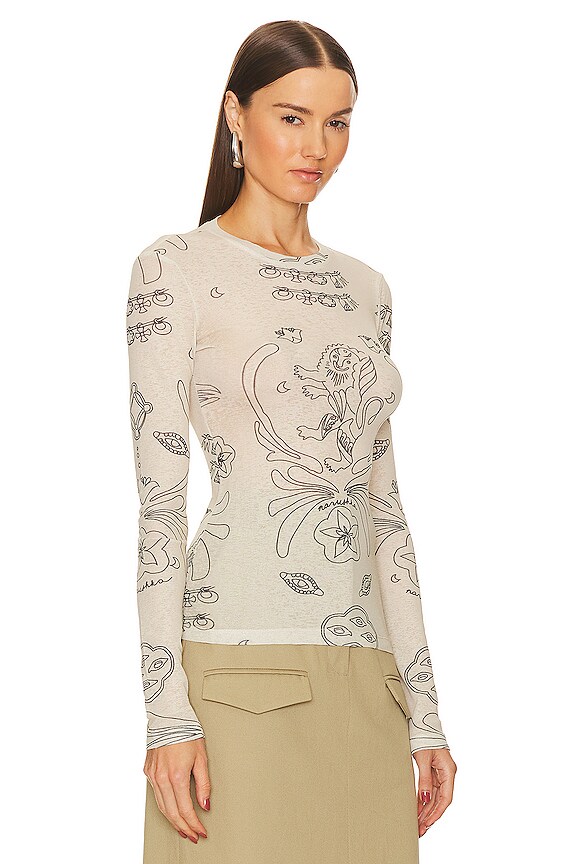 view 2 of 4 ТОП С ДЛИННЫМ РУКАВОМ LYMEE in Tattoo