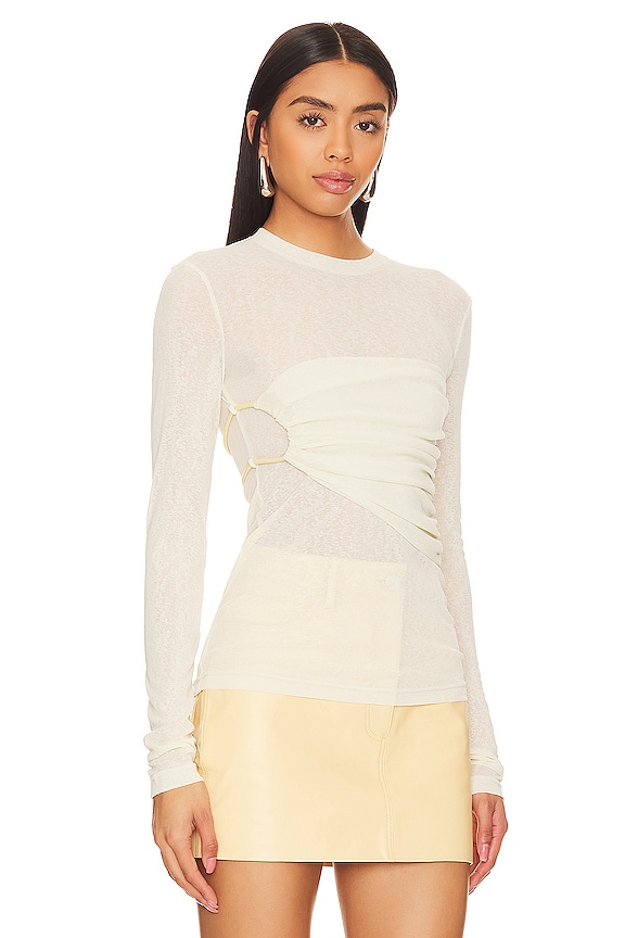 view 2 of 4 DEVA トップ in White Wax