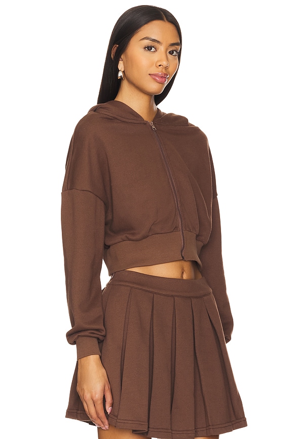 view 2 of 4 Madison Hope Cropped Sweater in Chocolate