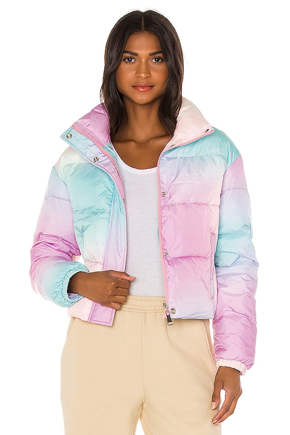 Nubyen x Revolve Cropped Puffer Jacket in Ombre | REVOLVE