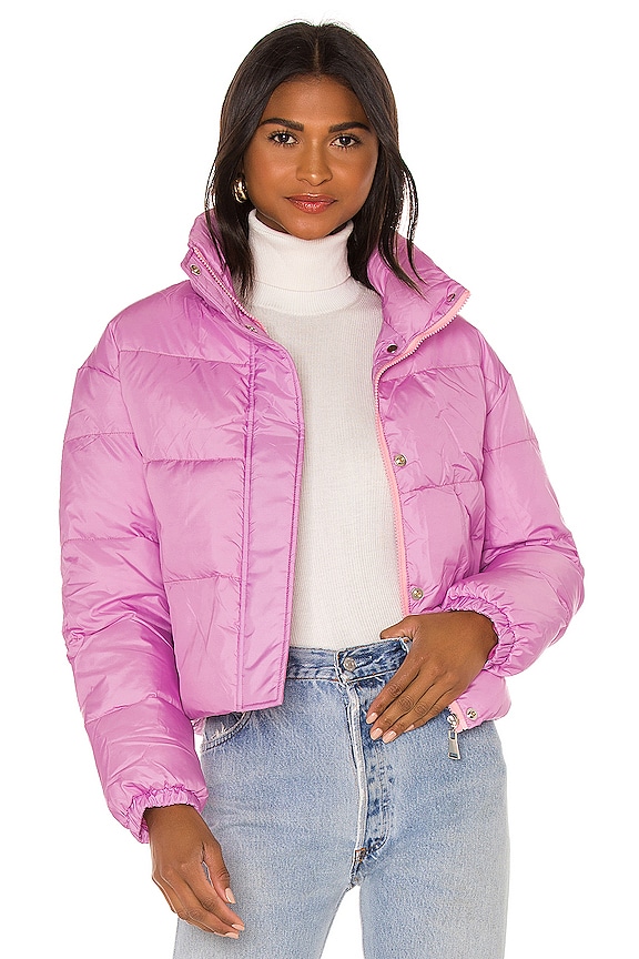 Nubyen x REVOLVE Cropped Puffer Jacket in Pink | REVOLVE