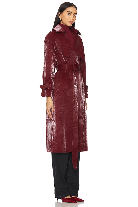 view 2 of 4 CHELSEA MARKET TRENCH コート in Burgundy
