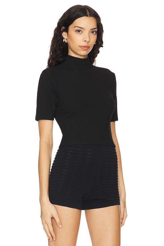 view 2 of 4 EVENINGS IN MONACO ハイネックトップ in Black