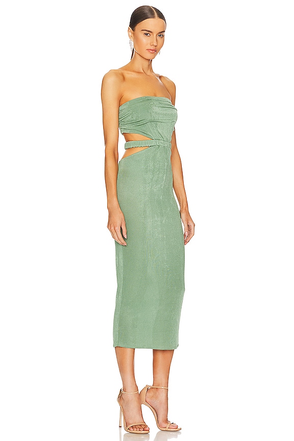 view 2 of 3 Arielle Midi Dress in Sage Green
