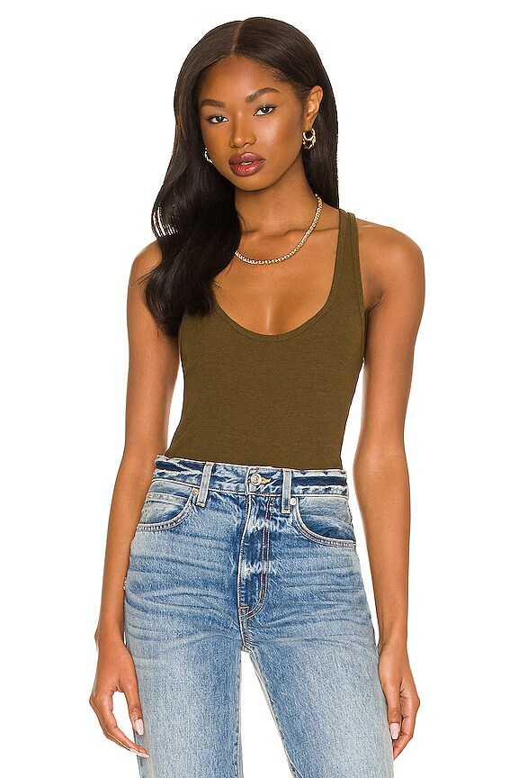 view 1 of 5 Hartley Bodysuit in Olive Brown