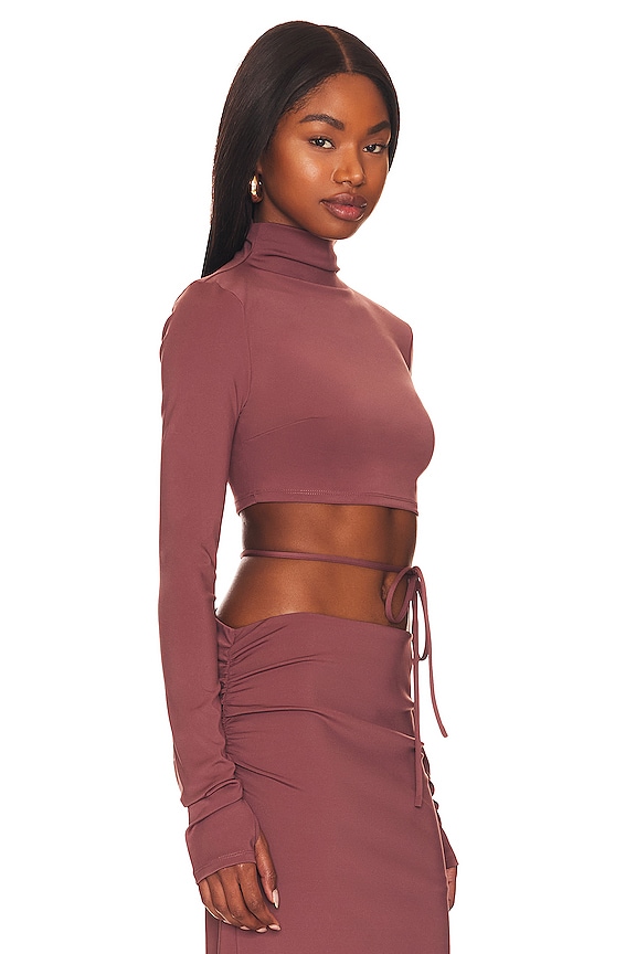 view 2 of 4 JULIA クロップトップ in Mocha