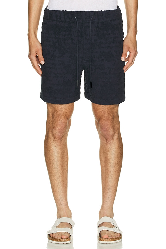 view 1 of 5 Night Lagoon Terry Shorts in Blue