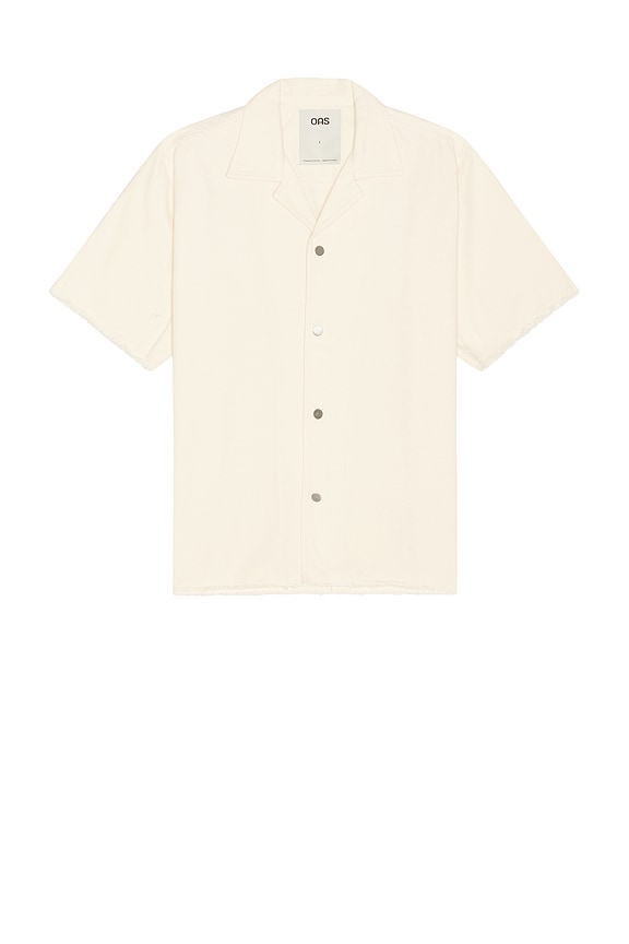 view 1 of 3 Ecru Bodega Canvas Shirt in White