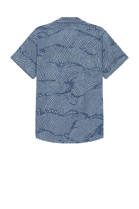 view 2 of 4 Wavy Cuba Terry Shirt in Blue